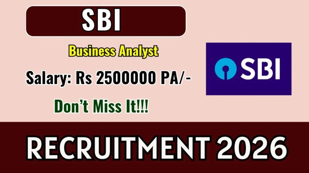 SBI Business Analyst Recruitment 2026 | 1 Post | Apply Online