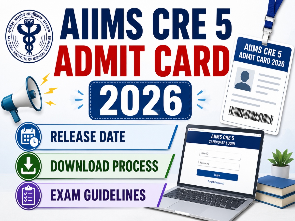 AIIMS CRE 5 Admit Card 2026 – Release Date, Download Process & Exam Guidelines