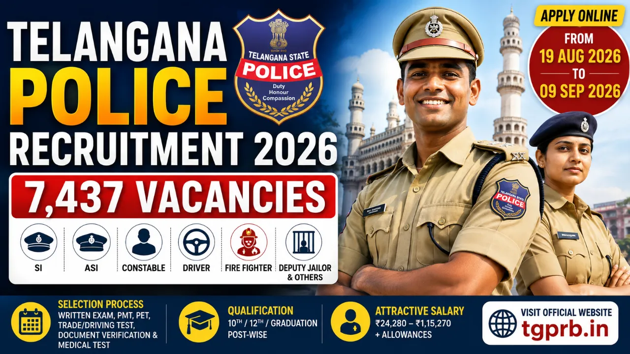 Telangana Police Recruitment 2026
