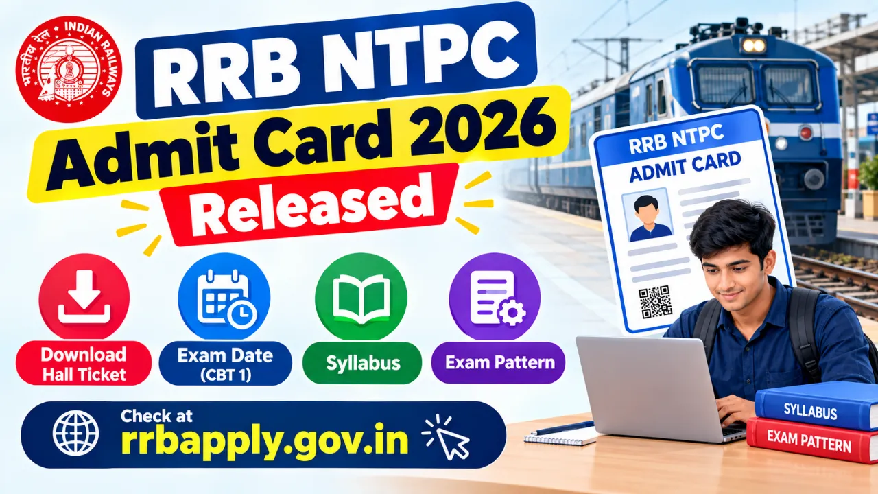 RRB NTPC UG CBT-2 Admit Card 2026 Released