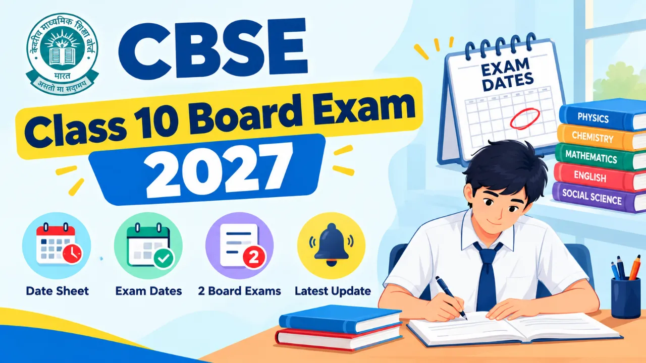 CBSE Class 10 Board Exam 2027: Date Sheet, Exam Dates, 2 Board Exams & Latest Update